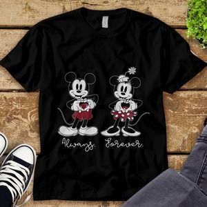 Disney Mickey And Minnie Always Forever Mickey And Friends Unisex Adult T-shirt